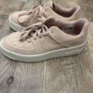 Womens Nike Air Force 1 Shoes-Blush Suede